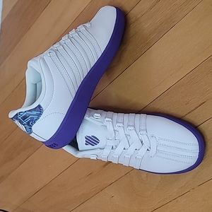KSWISS White & Ultra Violet Sneaker RARE